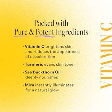 Derma E Vitamin C Glow Face Oil, Facial Oil Nourishes, Brightens and Illuminates for a Radiant Glow, Moisturizing Face Oil with Turmeric, Seabuckthorn and Red Raspberry, 1 Fl Oz