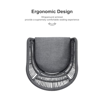 Purple Leaf Patio Dining Set with Cushions for All Weather