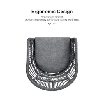 Purple Leaf Patio Dining Set with Cushions for All Weather