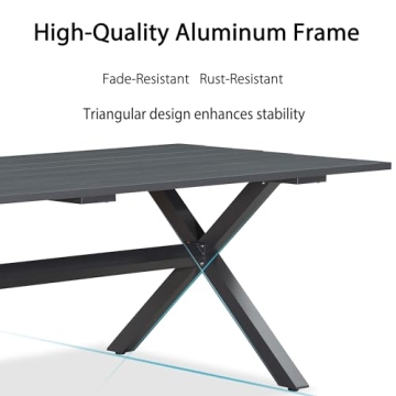 Purple Leaf Patio Dining Set with Cushions for All Weather