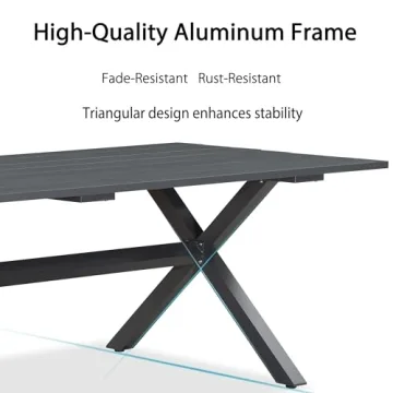 Purple Leaf Patio Dining Set with Cushions for All Weather