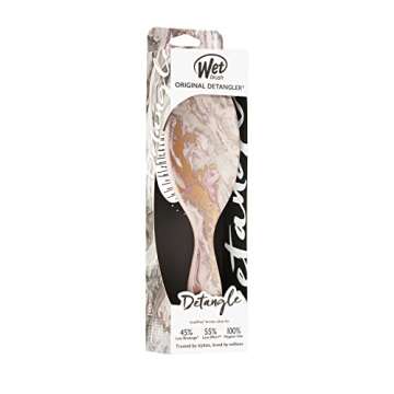 Wet Brush Original Detangling Brush - Metallic Bronze Marble - All Hair Types - Ultra-Soft IntelliFlex Detangler Bristles Glide Through Tangles with Ease - Pain-Free Comb for Men, Women, Boys & Girls