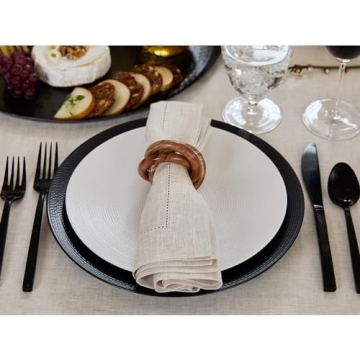 Solino Home Linen Napkins Set of 4 Elegant Dinner Accessories