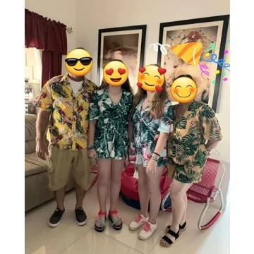 Famulily V Neck Romper for Summer Beach Fun