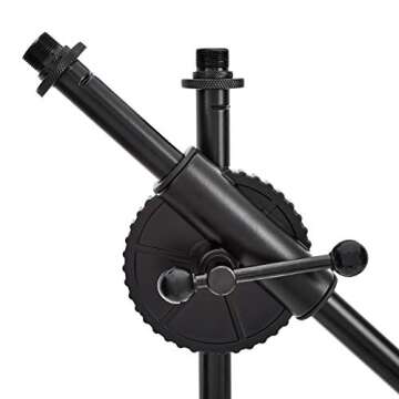 Amazon Basics Tripod Boom Microphone Stand - Height-Adjustable with Metal Base - 3.1 - 5.3-Foot
