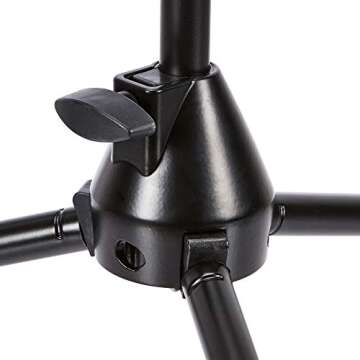 Amazon Basics Tripod Boom Microphone Stand - Height-Adjustable with Metal Base - 3.1 - 5.3-Foot