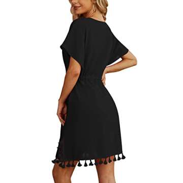 Yincro Women Swimsuit Coverup Adjustable Beach Dress