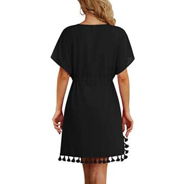 Yincro Women Swimsuit Coverup Adjustable Beach Dress