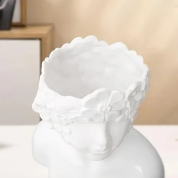 Elegant White Flower Vase for Home and Gifts