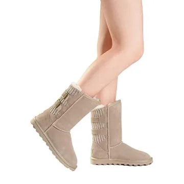 Stylish Winter Boots with Buckles for Women - Cozy & Chic