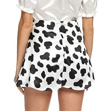 LYANER Women's Casual Satin Silk Side Zipper High Waist Mini Short Skirt with Lining