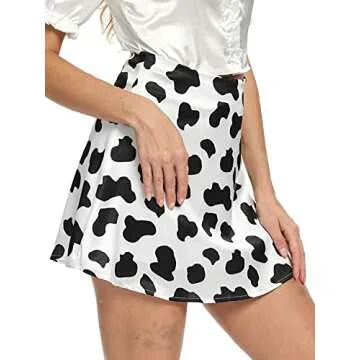 LYANER Women's Casual Satin Silk Mini Short Skirt for Every Occasion