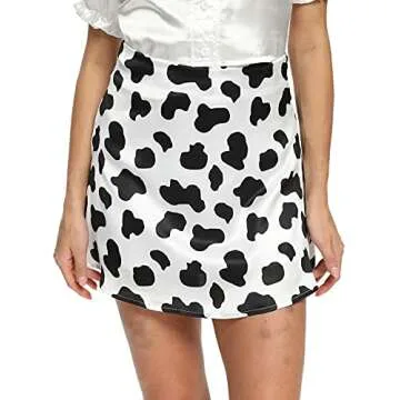 LYANER Women's Casual Satin Silk Mini Short Skirt for Every Occasion