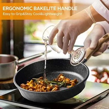 YIIFEEO Nonstick Frying Pan Set for Induction Cooking
