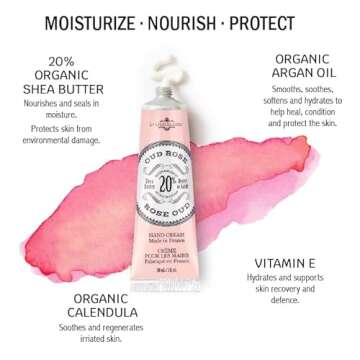 La Chatelaine 20% Shea Butter Hand Cream Travel Size, New Scent, Organic Argan Oil, Moisturizing, No...