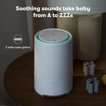 Frida Baby 3-in-1 Baby Sound Machine for Sleeping, Nightlight + Air Purifier for Bedroom with 3 Fan Speeds, Easy-Change Filter, Auto-Off Timer
