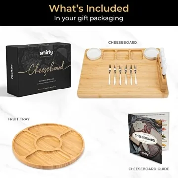 SMIRLY Charcuterie Board Set for Gifts and Entertaining