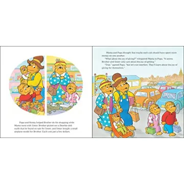 Berenstain Bears Christmas Book Joy of Giving for Kids