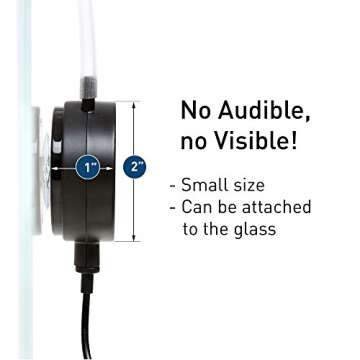 COLLAR Aquarium Air Pump - Quiet Air Pump - Fish Tank Air Pump - Fish Oxygen Air Pump Accessories Silicone Tubing Air Stone Aquarium Kit Aquarium up to 50 Gallons Apump Maxi Plus (2 outlets USA)