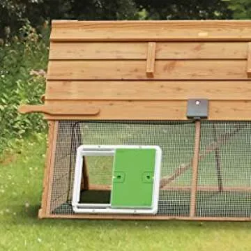 Omlet Automatic Chicken Coop Door Opener Operated by Light Sensor or Timer | Easy to Install, No Maintenance Required | Improves Coop Security and Insulation | Built-in Safety Sensors | Green
