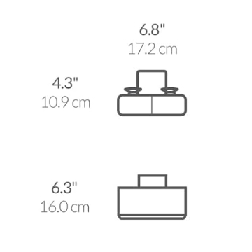 simplehuman Slim Sink Caddy Sponge Holder Stylish & Durable