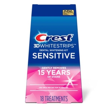 Crest 3D Whitestrips Sensitive Teeth Whitening Kit 18 Treatments