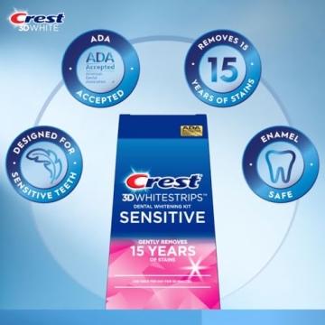 Crest 3D Whitestrips Sensitive Teeth Whitening Kit 18 Treatments