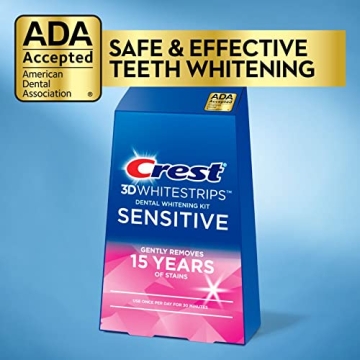 Crest 3D Whitestrips Sensitive Teeth Whitening Kit 18 Treatments