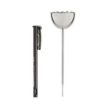 CDN Thin Tip Thermometer | ProAccurate®, 4.75" Stem, Digital, Hold, Max, Waterproof, NSF Certified, Ideal for Cooking, Brewing - DTQ450X