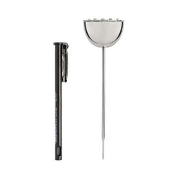CDN Thin Tip Thermometer | ProAccurate®, 4.75" Stem, Digital, Hold, Max, Waterproof, NSF Certified, Ideal for Cooking, Brewing - DTQ450X