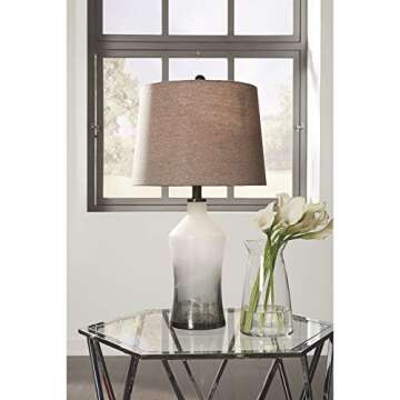Elegant Nollie Glass Table Lamps Set for Stylish Homes