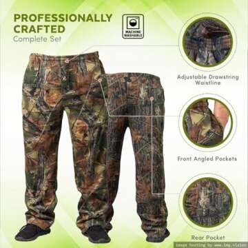 TrailCrest Highland Timber Camo Sweatpants for Versatile Comfort