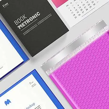Metronic 8.5x12 Inch 20Pcs Bubble Mailers #2 Self Seal Adhesion Padded Envelopes Bulk Waterproof Shipping Bags for Mailing, Delivering,Packaging for Small Business,Light Purple (Inside Size: 8.5x11")