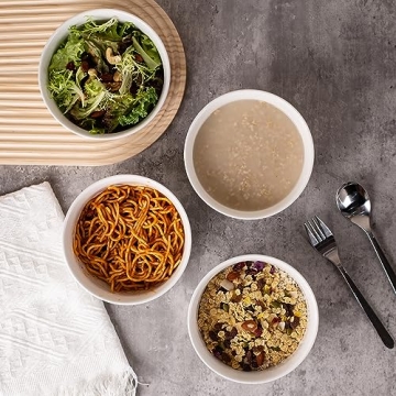 HOKELER Ceramic Cereal Bowls Set - Stylish & Durable