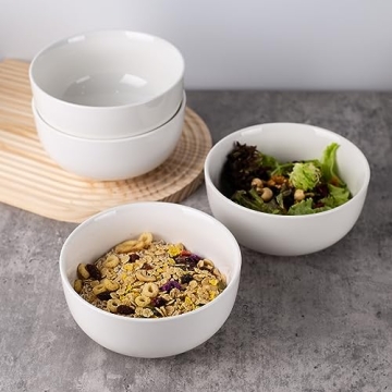HOKELER Ceramic Cereal Bowls Set - Stylish & Durable