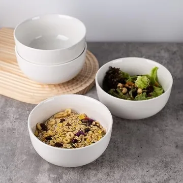 HOKELER Ceramic Cereal Bowls Set - Stylish & Durable