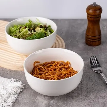 HOKELER Ceramic Cereal Bowls Set - Stylish & Durable