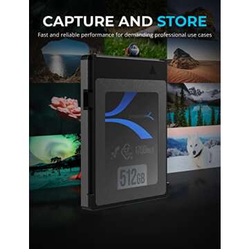 SABRENT Rocket CFX 512GB CFexpress Type B Memory Card R1700MB/s W1500MB/s (CF-XTBT-512)