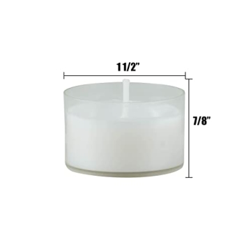 48 Count Long Burning Tea Light Candles - Stonebriar