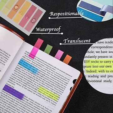 1200 Sheets Translucent Sticky Tabs for Easy Organization
