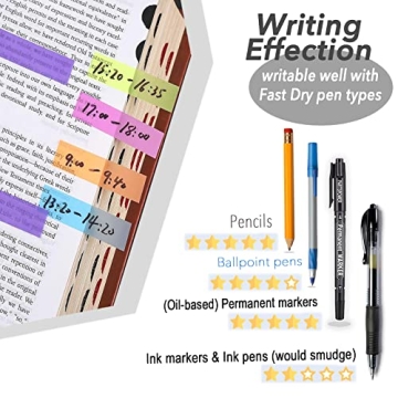 1200 Sheets Translucent Sticky Tabs for Easy Organization