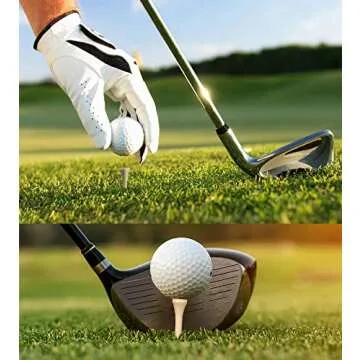 Dsenfurn 250 Pack Bamboo Golf Tees - Strong & Biodegradable