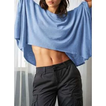 Dokotoo Summer Shirts for Women Plus Size Crop Womens Tops 2025 Trendy Cute Ladies Fashion Spring Workout Clothes Gym Oversized Tshirts Casual Solid Blouses T-Shirts Beach Outfits Tees Clothing