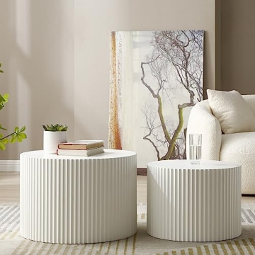 Luxury Set of 2 Nesting Coffee Tables for Living Room