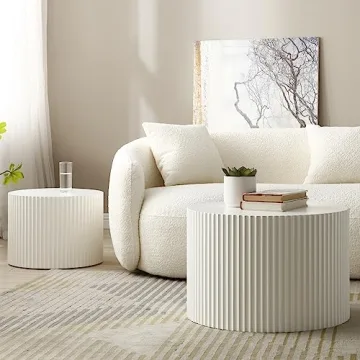 Luxury Set of 2 Nesting Coffee Tables for Living Room
