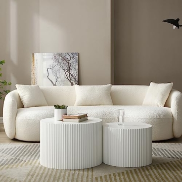 Luxury Set of 2 Nesting Coffee Tables for Living Room
