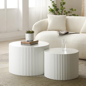Luxury Set of 2 Nesting Coffee Tables for Living Room