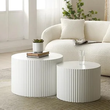 Luxury Set of 2 Nesting Coffee Tables for Living Room