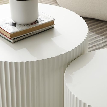 Luxury Set of 2 Nesting Coffee Tables for Living Room