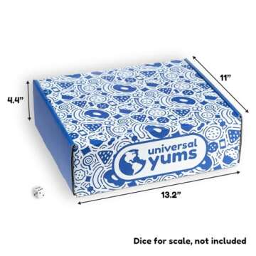 Universal Yums International Snack Box | Valentine's Day Gift | Variety Pack Of Chips, Candy, Chocolates, And Snacks From Around The World | Foreign Snacks For Students, Office | (40 Exotic Snacks)